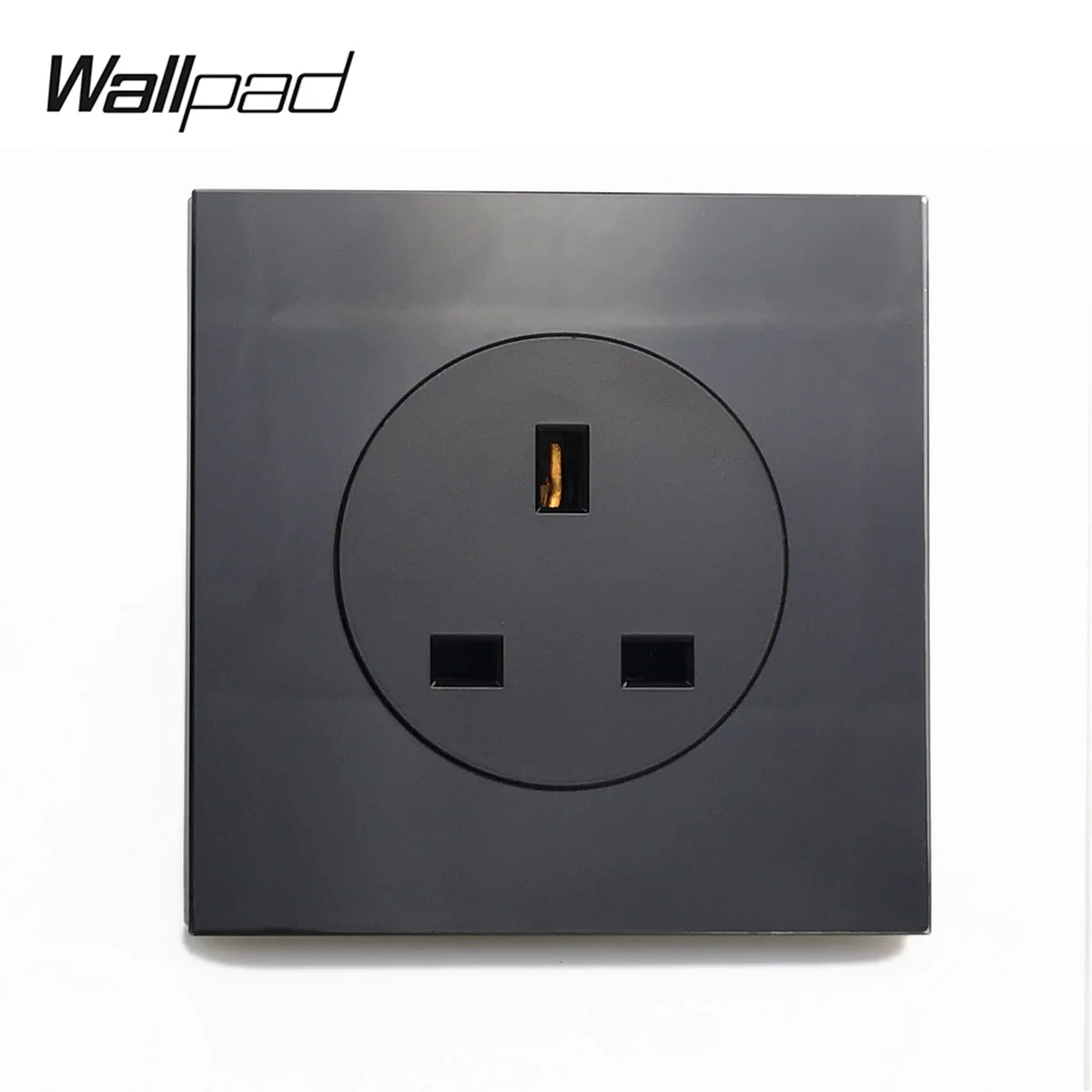 Электрическая настенная розетка Wallpad L6 UK 13A 3 контактная электрическая черная