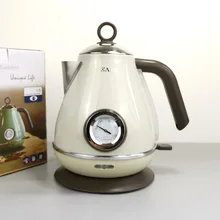 Electric-Kettle Water-Temperature-Control-Meter Vintage Boiling-Tea-Pot 304-Stainless