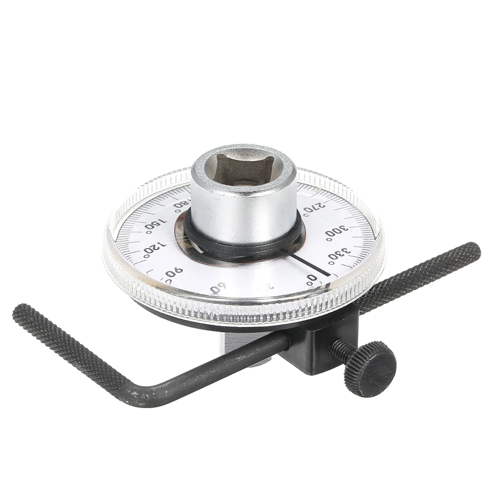 

Angle Torque Gauge 360° Adjustable 1/2" Drive Torque Angle Gauge Auto Meter Tool Professional Measurer Tool with Wrench