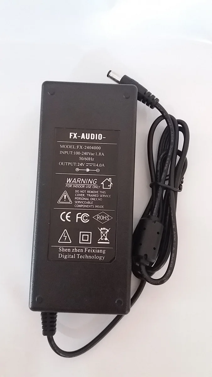 1 шт. FX-аудио FX-2404000 DC24V/4A переключение Мощность адаптер Вход AC110-240V/1.8A 50/60Hz, в том числе по стандартам ЕС/США Мощность кабель