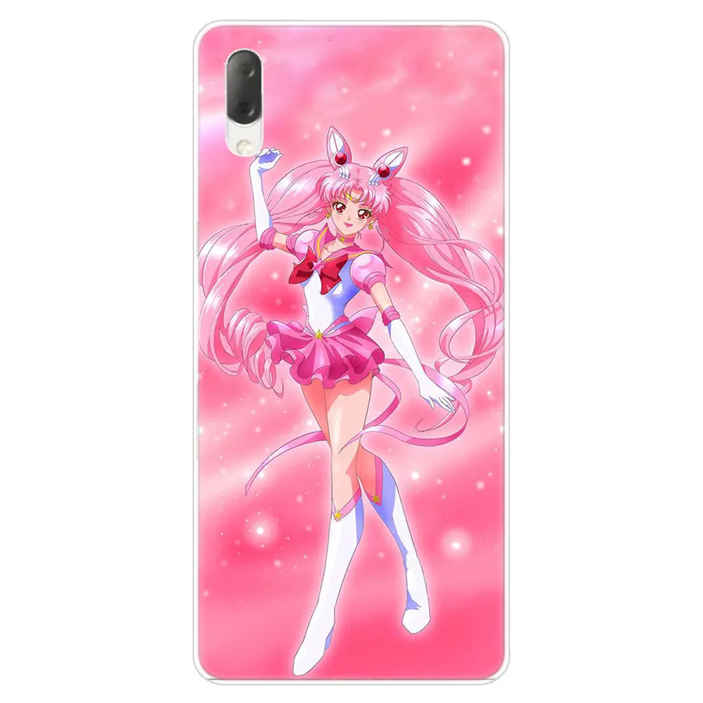 С рисунком из аниме «Сейлор Мун» lune реальная Кот Твердый чехол для Sony Xperia L1 L2 L3 X XA XA1 XA2 XA3 ультра 10 плюс E5 XZ XZ1 XZ2 компактный XZ3 XZ5 2 20