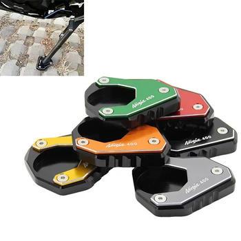 

Motorcycle Side Stand Enlarger Plate Kickstand Enlarge Extension For Kawasaki Ninja 400 Ninja400 Z400 Z 400 Support Plate