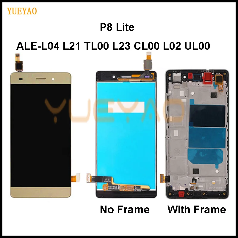 ЖК дисплей для Huawei Ascend P8 Lite ALE L04 L21 TL00 L23 CL00 L02 UL00 с сенсорным экраном и дигитайзером в сборе Замена