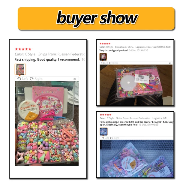 DIY Handmade Beaded Toy with Accessory Set Kids Girl Weaving Bracelet Jewelry Making Toys Educational Toys for Children Gift 6