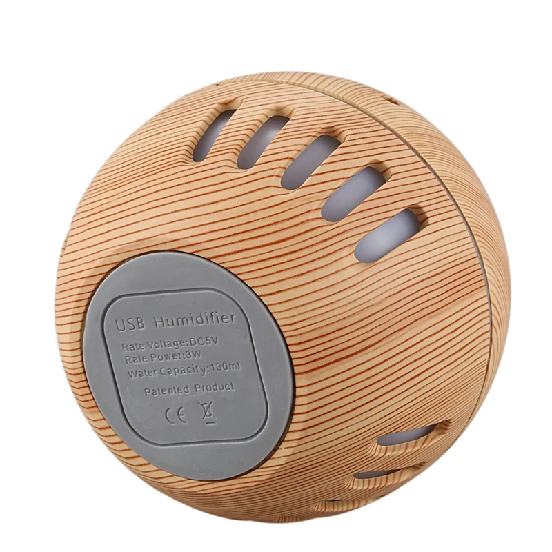 130Ml Mini Usb Air Humidifier Electric Aroma Diffuser Aromatherapy Essential Oil Cool Mist Maker 7 Color Light
