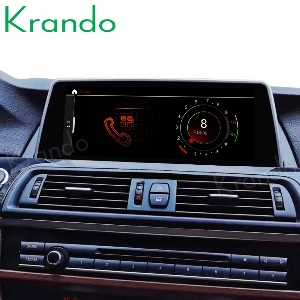 Krando Android 10.0 4G 64G 10.25'' Car Radio For BMW 5 Series F10 F11 2011-2016 NBT CIC Multimedia Radio Stand Screen Carplay
