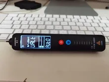Detector de voltaje sin contacto, Detector de voltaje, indicador de voltios, probador de cable en vivo, multímetro de bolígrafo eléctrico, NCV, prueba de continuidad Hz