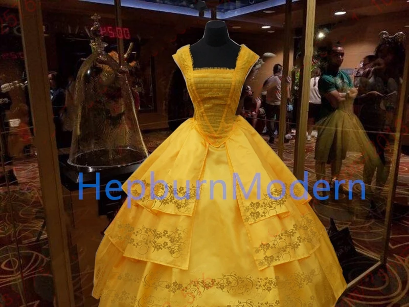 

2017 film and television reality version beauty and Beast Disney bell princess skirt Cosplay clothing children