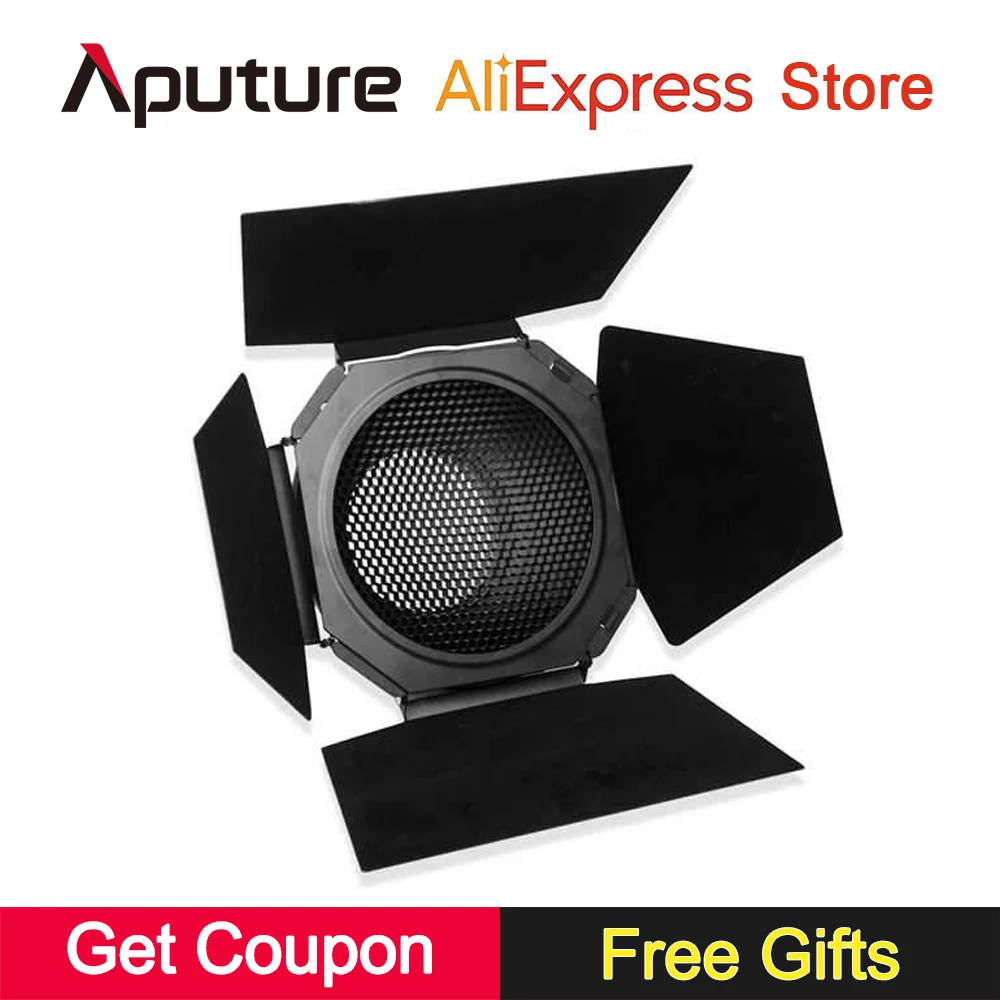 

Aputure Bowen-S Mount Barn Door Honeycomb Color Gel Holder Light Shaping Tool Kit for LS C120d C300D II COB Photography Lighting