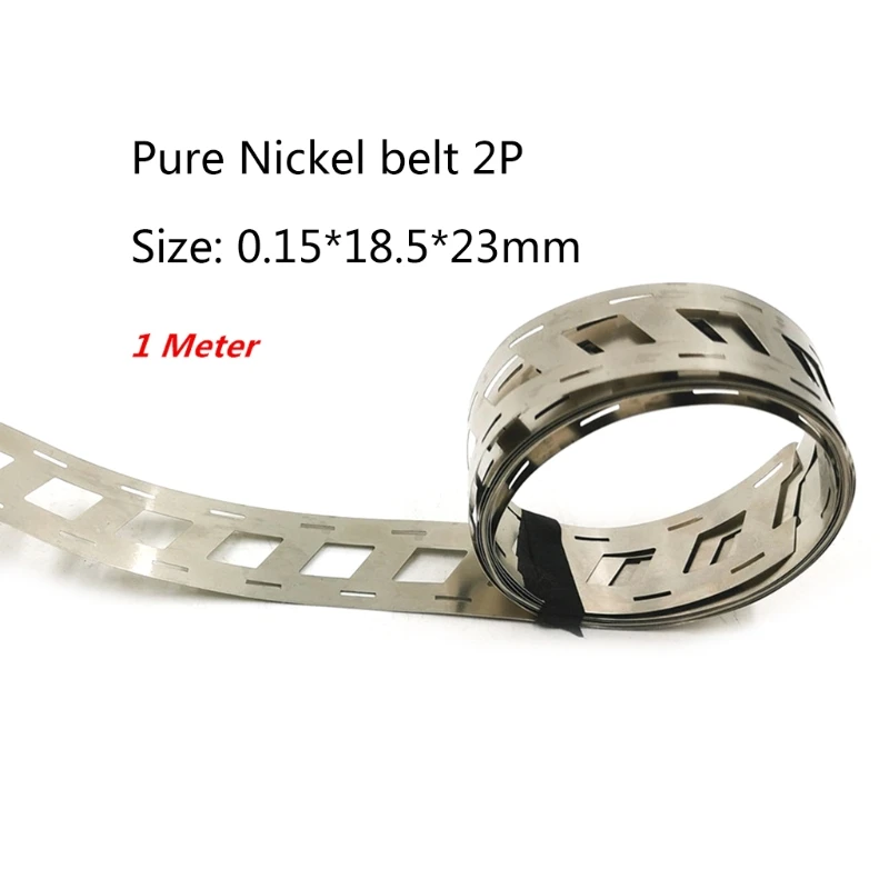 0.15x18.5MMx23MM Pure Nickel Belt 2P 18650 Lithium Battery Spot Welder Nickel Strip Nickel Li-ion Batteries Used Spot Welding soldering stations Welding Equipment