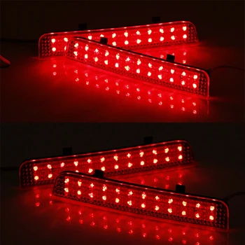 

500LM Bumper Reflector Lights Red Waterproof Shockproof Replacement New