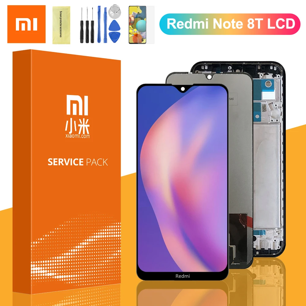 Оригинальный ЖК-дисплей для Xiaomi Redmi Note 8 T с сенсорным экраном и дигитайзером в