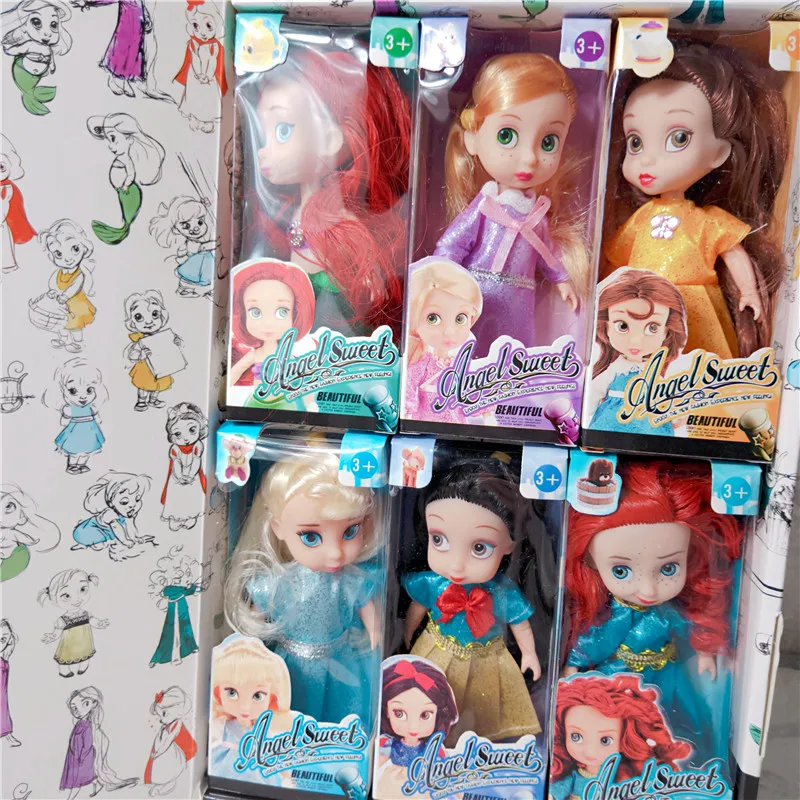 Экшн-фигурки Disney Frozen 2 принцесса Анна Эльза Белоснежка Русалочка коллекционная