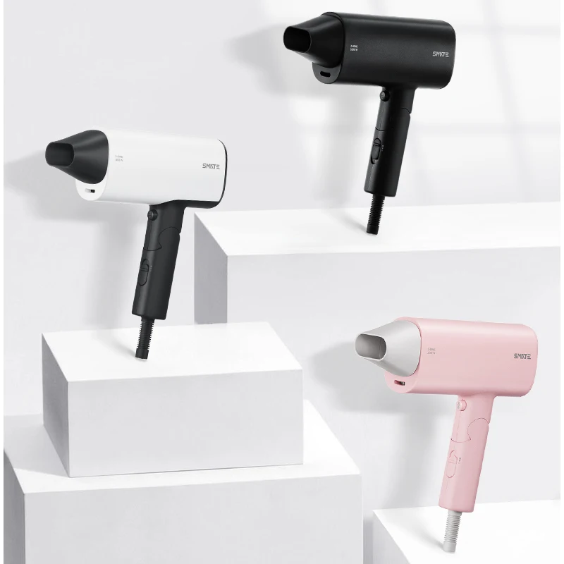 Xiaomi SMATE, складной фен с ручкой, бытовые парикмахерские инструменты, фен для горячей и холодной воды, 220 В, 1600 Вт, отрицательный ион для дома и путешествий