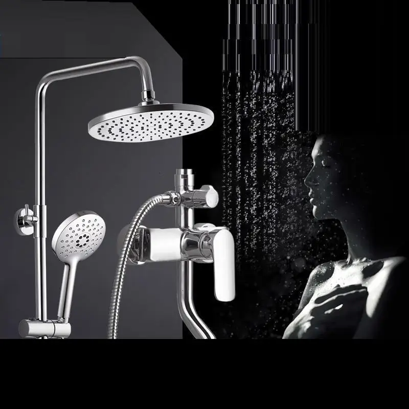 Piscina Conjunto De Ducha Duschset Duschsystem Preto Prysznic Douchette Eletrico Chuveiro сделать Banheiro душ Ванная комната душа