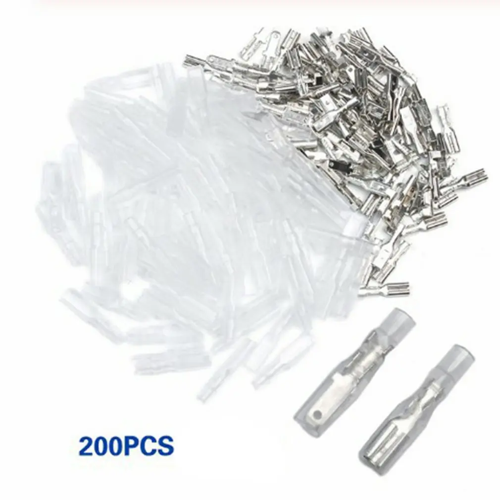 

Electrical insulation pipe connector Male Female Spade Crimp Terminals Electrical Insulating Sleeve Wire Wrap Connector