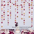 Burgundy Pink Circle