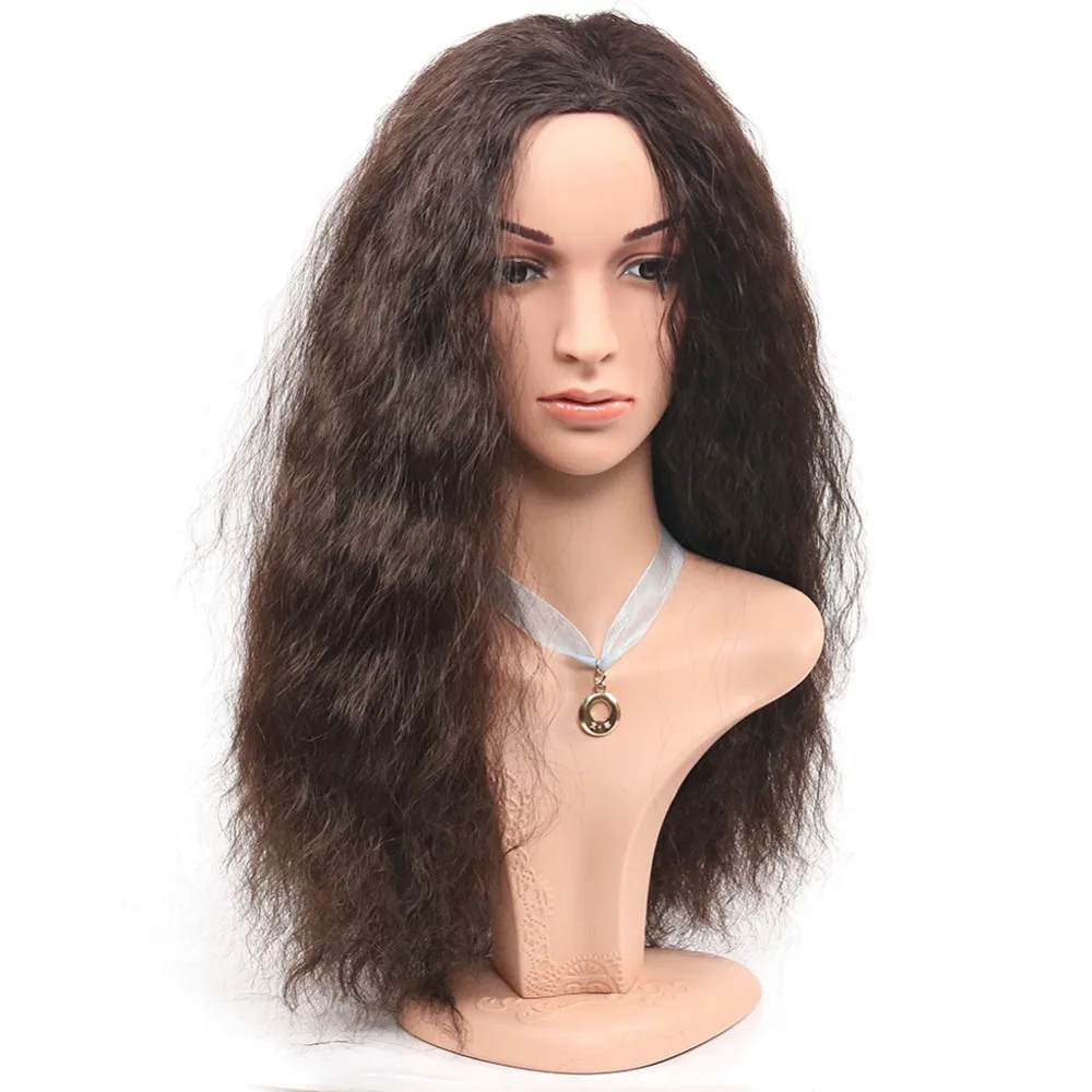 Длинные кудрявые парики коричневые парики для женщин синтетические Кудрявые Волнистые Парики 24 дюйма Косплей парики