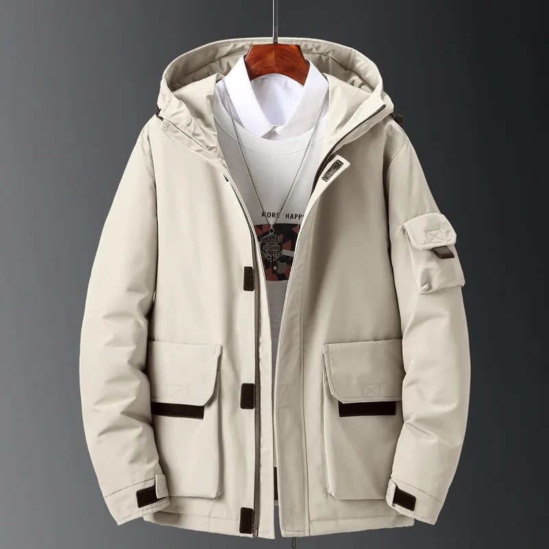 

High Quality Winter Duck Down Jacket Men Snow Thick Warm Parka Overcoat Casual Slim Hooded Windbreaker Jackets Male Down Coats