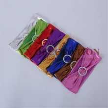 50 шт. бронзовые металлические лайкра лента спандекс стул Sah для чехлы для стульев для свадьбы события украшения