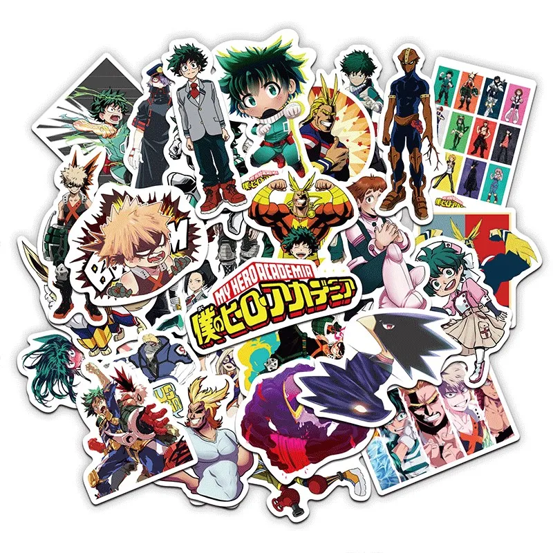 Details about   My Hero Academia Anime Character Stickers Laptop Skateboard & More 