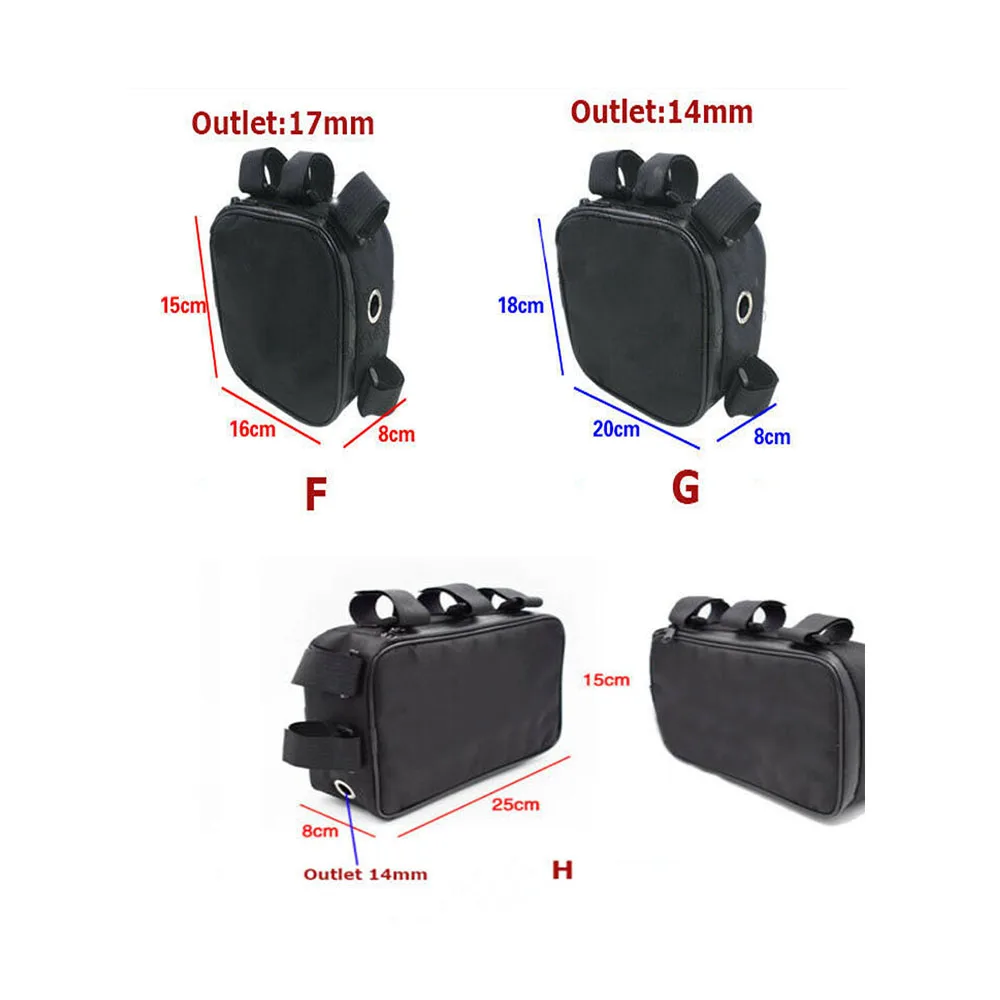 Bike Bag Bicycle Bag Bike Accessory Cycling Tools Storage Box Bike Storage Box Bicycle Bike Tube Frame Pack Bag Case Battery li-ion Tool Box Storage Hanging Multiple Sizes Waterproof Convenience for Bicycle