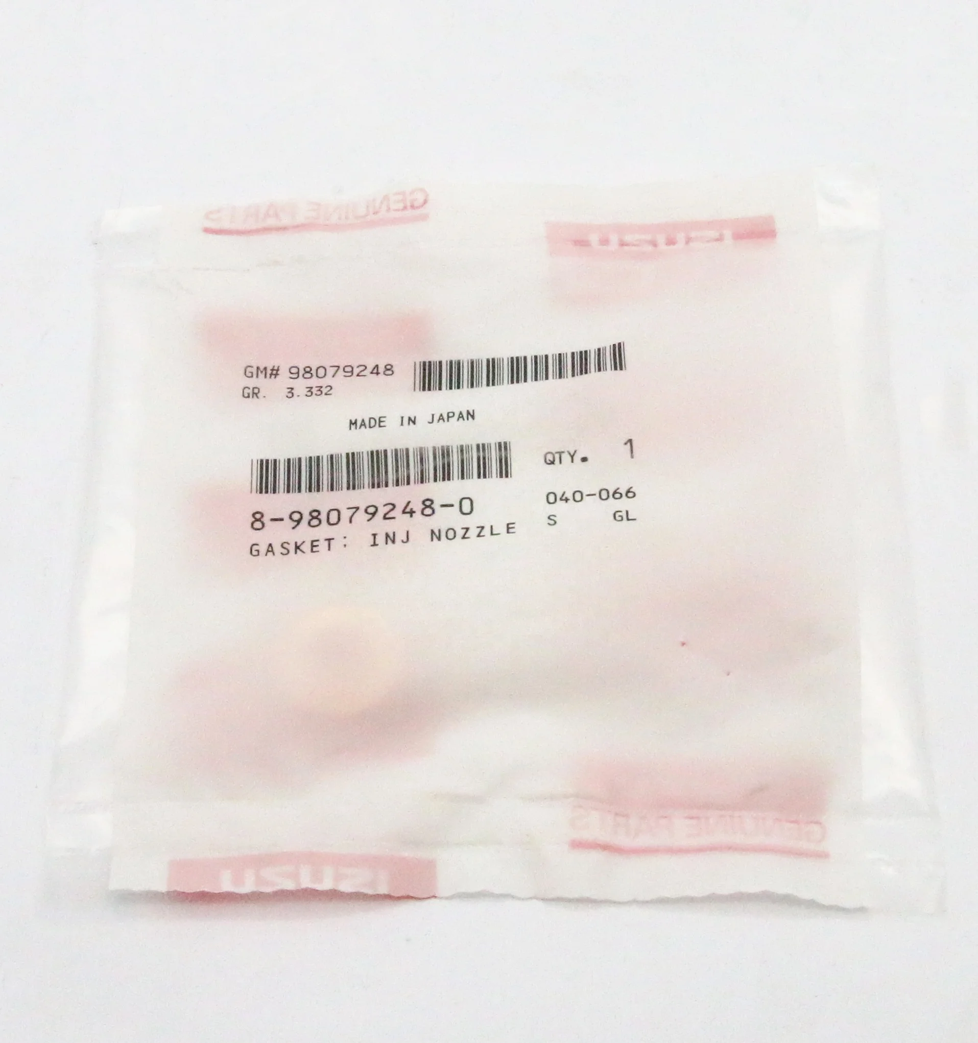 【明日まで限定売切り価格】 8-98079248-0 8980792480 Japanese original fuel injector copper