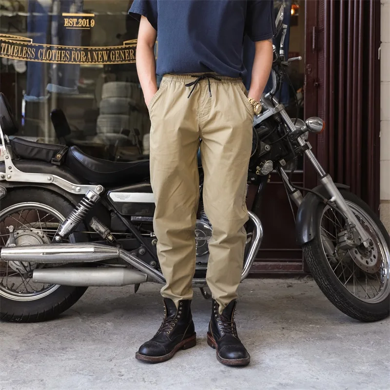 

Dropshipping Spring Summer Jogging Cotton Hip Hop Casual Khaki Mens Jogger Pants Black Green Navy Streetwear
