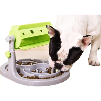 

Dog Chew Feeding Food Toy Drum Type Training Interactive Snack Dispenser Slowly Eat Leakage Food for Puppy Pet Supplies 150g