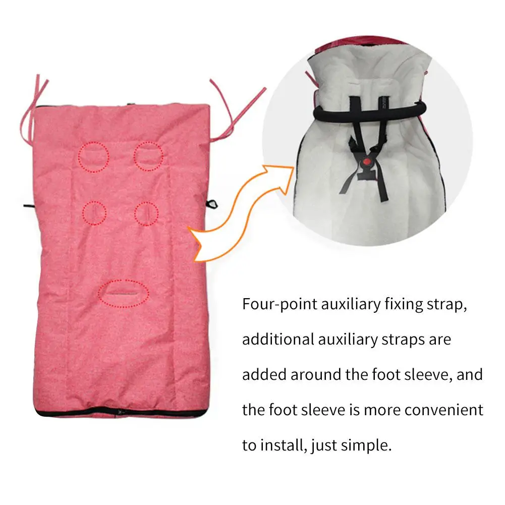 Детский спальный мешок, аксессуары для детской коляски, спальный мешок, ветрозащитный теплый чехол для ног, хлопковая подушка для ухода за младенцами