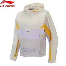 Li-Ning женский BAD FIVE баскетбольные ветровки с капюшоном свободный крой нейлон подкладка спортивные пальто куртки AFDP176 CJAS19