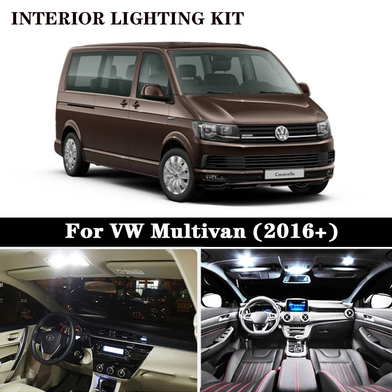 Светодиодный купольный светильник для чтения 17 шт. комплект VW аксессуары Multivan MK6