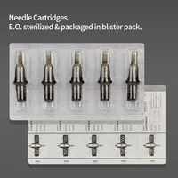 Cartridge Tattoo Needles RL RS RM M1 Disposable Sterilized Safety Tattoo Needle for Cartridge Machines Grips 2