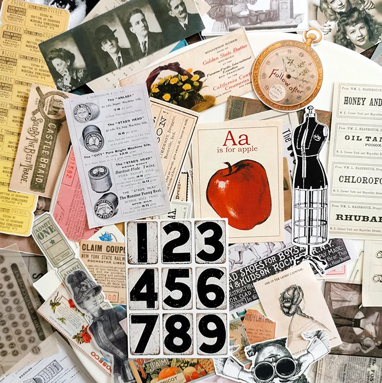 59 шт./упак. винтажные европейские женские наклейки для фильмов сделай сам