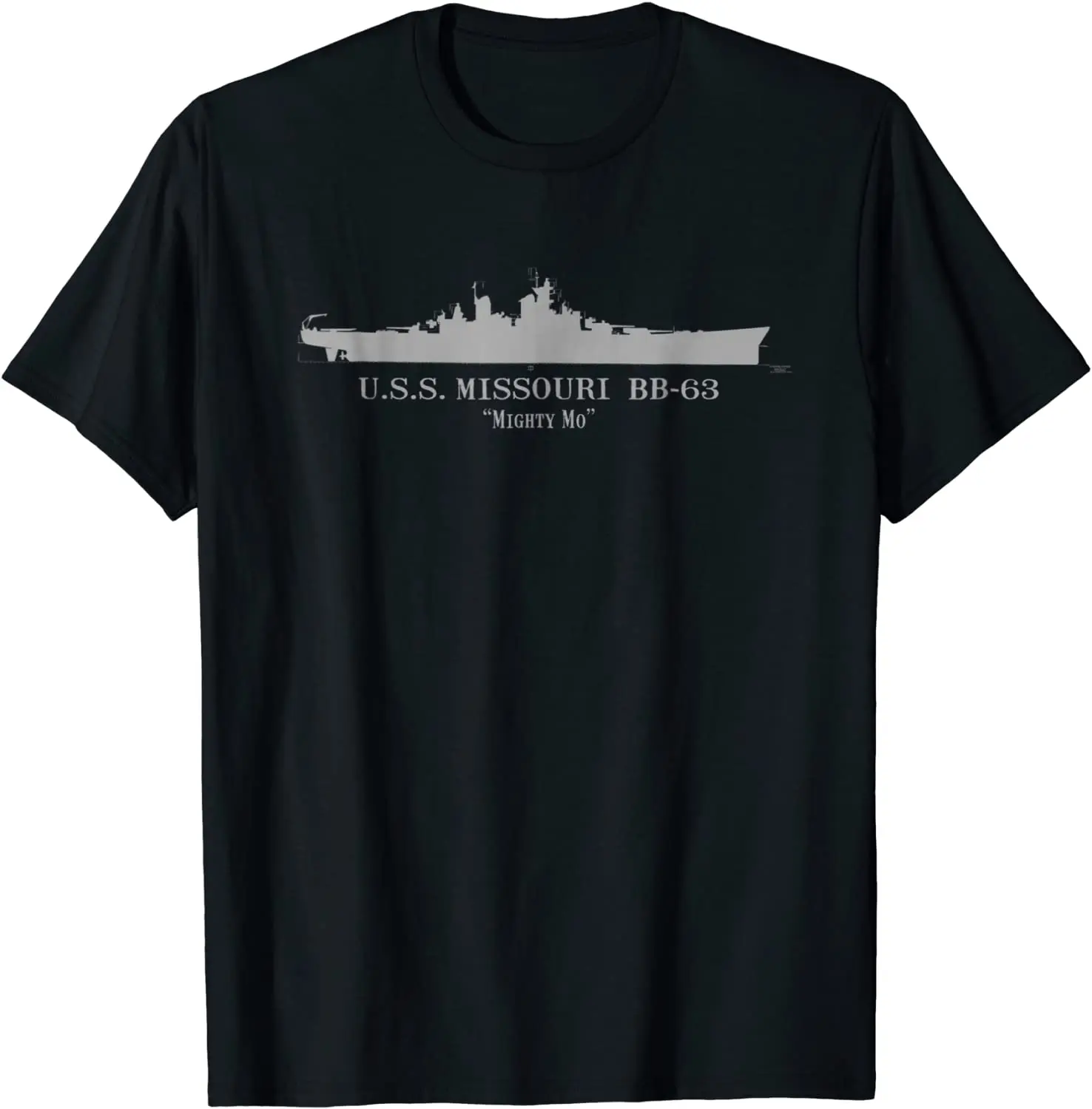

U.S.S. BB-63 WWII Battleship Tech Drawing Men T-shirt Short Casual 100% COTTON O-Neck mens tshirts