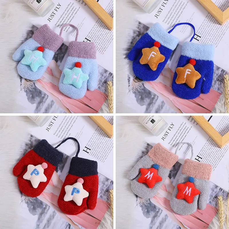 TREUNJOY/новые милые зимние перчатки с героями мультфильмов для детей 3-6 лет, зимние варежки для мальчиков и девочек, детские теплые перчатки с полными пальцами
