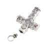 Vintage Cross Stainless Steel Cremation Jewelry Urn Necklace For Ashes Keepsake Memorial Pendant  For Women Men Dropship 4