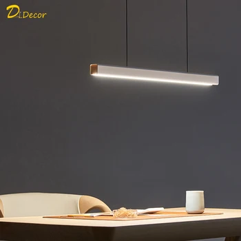 

Nordic Minimalist LED Pendant light Art Wood Lighting Modern Decoration LED Pendant Lamp Restaurant Study Bedroom Indoor Lights