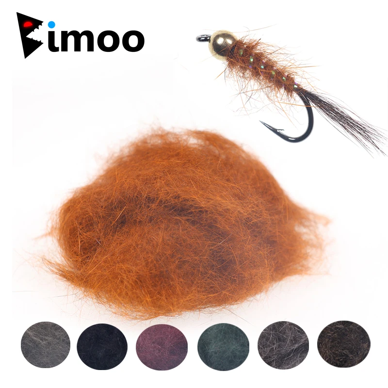 Bimoo 2 г/упак. из беличьей шерсти материал для подвязки мух форели эмерджеров |