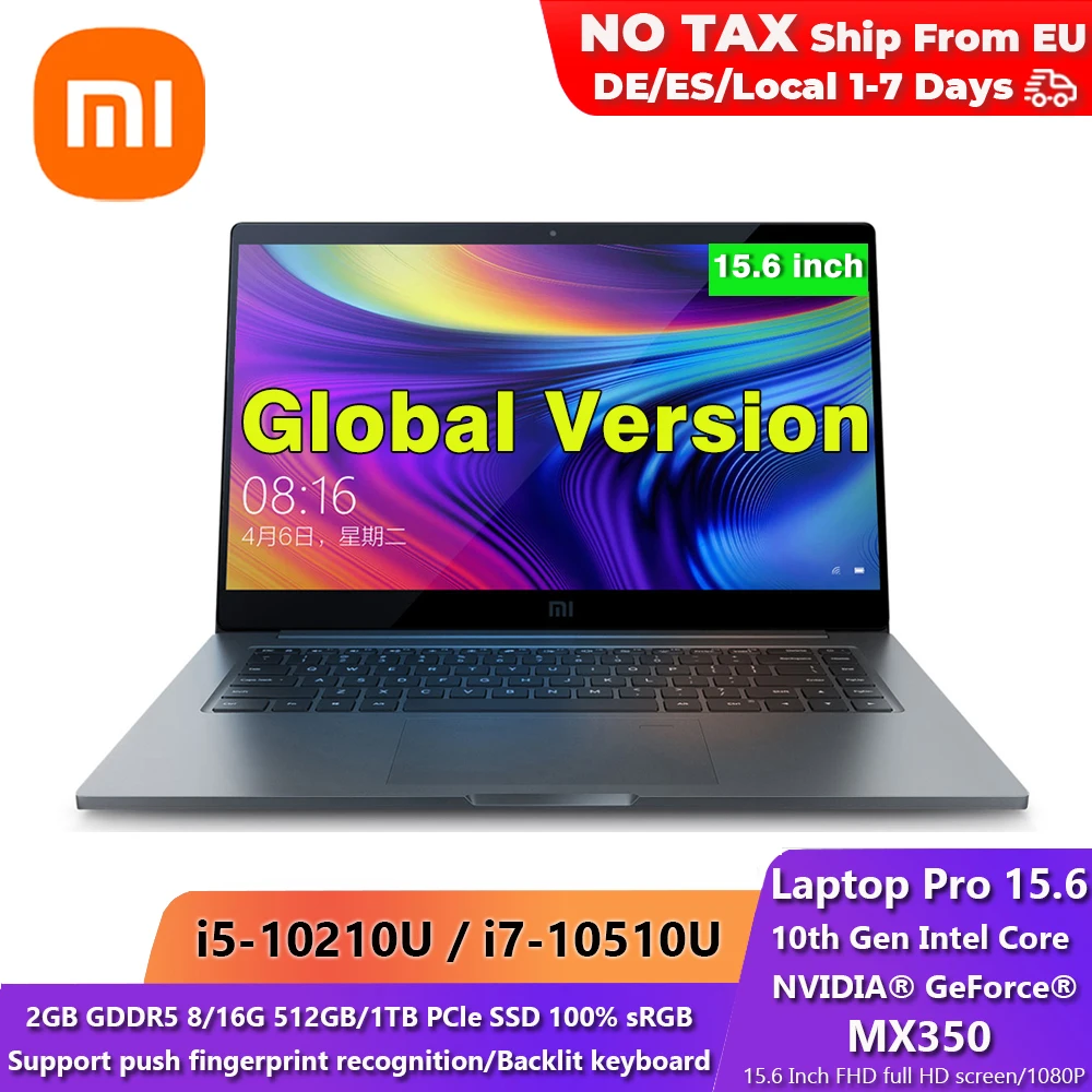 Laptop Mi Notebook Xiaomi 100%Srgb-Compute MX350 Pro 1TB New 2GB GDDR5 Pcle New-Edition