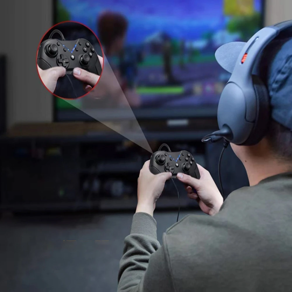 Проводной usb-контроллер для консольный переключатель Nintendo геймпад пульт дистанционного управления 3,5 мм разъем для наушников для переключателя NS Joypad контроллер