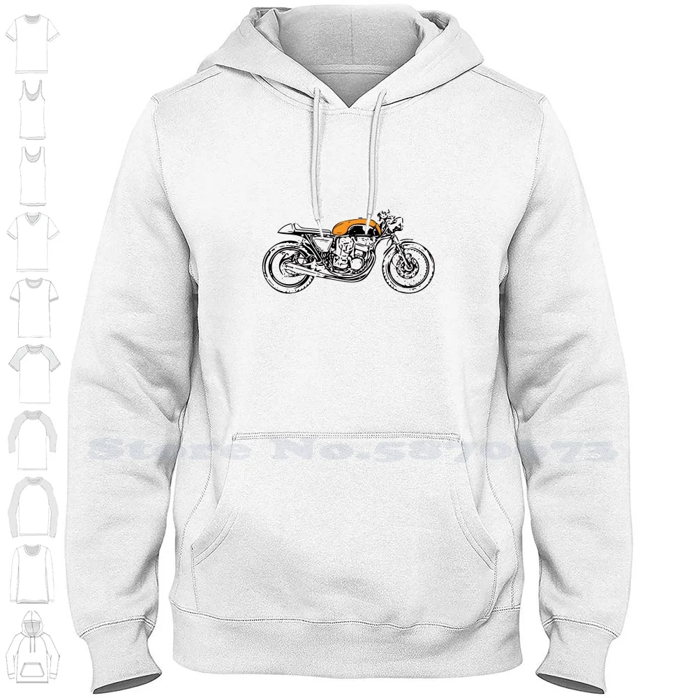 Vintage Cafe Racer Streetwear Sport Felpa Con Cappuccio Cb 750 Vintage Cafe Racer Moto Vintage