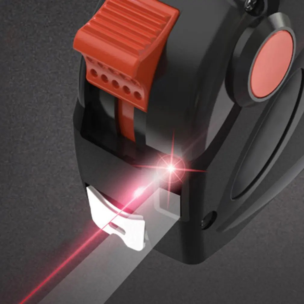 5 м зарядка через usb лазерная рулетка 2 в 1 цифровой лазерный дальномер лазерная лента дальномер с ЖК-дисплей цифровой Дисплей