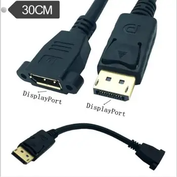 

DisplayPort Male toDisplayPort Femalesocket panel mount Extension Cable 0.3m extended graphics card. Display DP interface