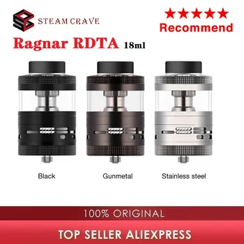 

Original Steam Crave Aromamizer Ragnar RDTA 18ml Large Capacity E-cig Vape Tank 35mm Vaporizer 510 Thread for Hadron 220W MOD