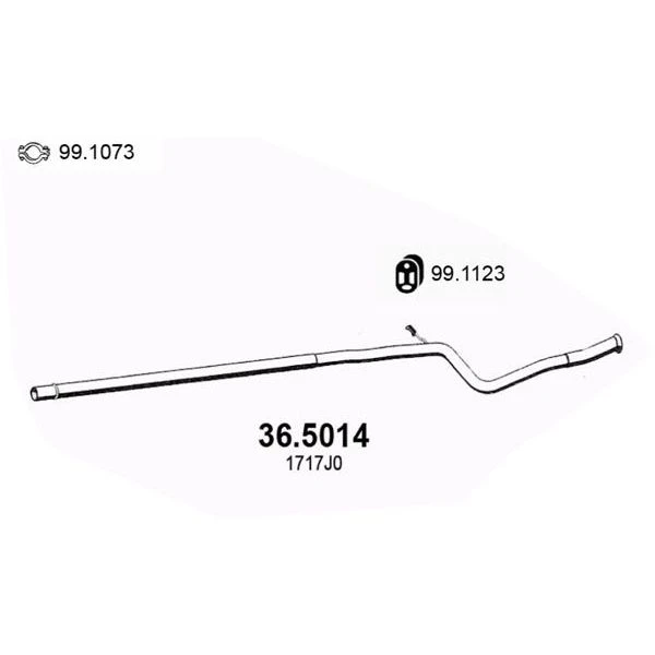 Pipe Exhaust Peugeot 206 1.11.4 98 Asso 36.5014 Mufflers AliExpress