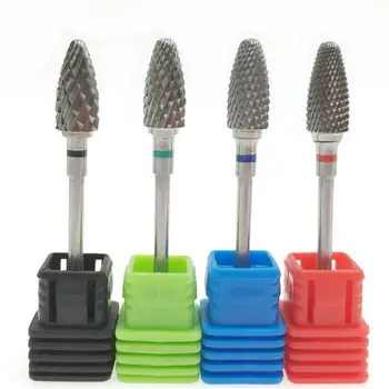 

4 Sizes Carbide Nail Drill Bits for Electric Manicure Machine Remove Dead Skin Nail File Polishing Tool Accessories