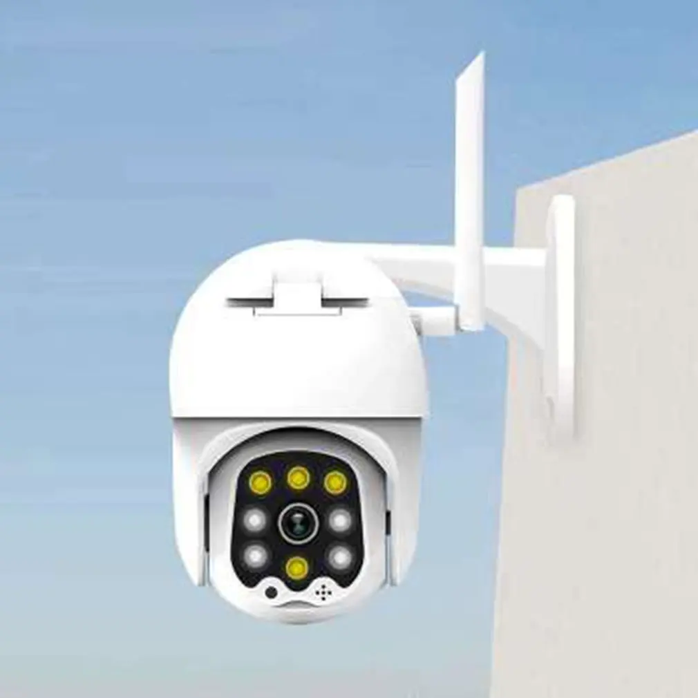 1080P PTZ IP камера беспроводная круглая камера Wifi монитор Hd камера домашний телефон открытый полноцветный 360 градусов вращение 8Led камера
