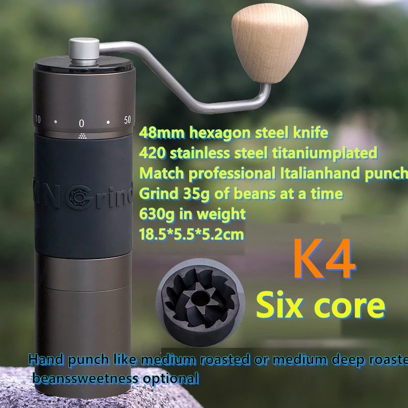 Kingrinder k4/k6エスプレッソ手動コーヒーグラインダーアルミニウム