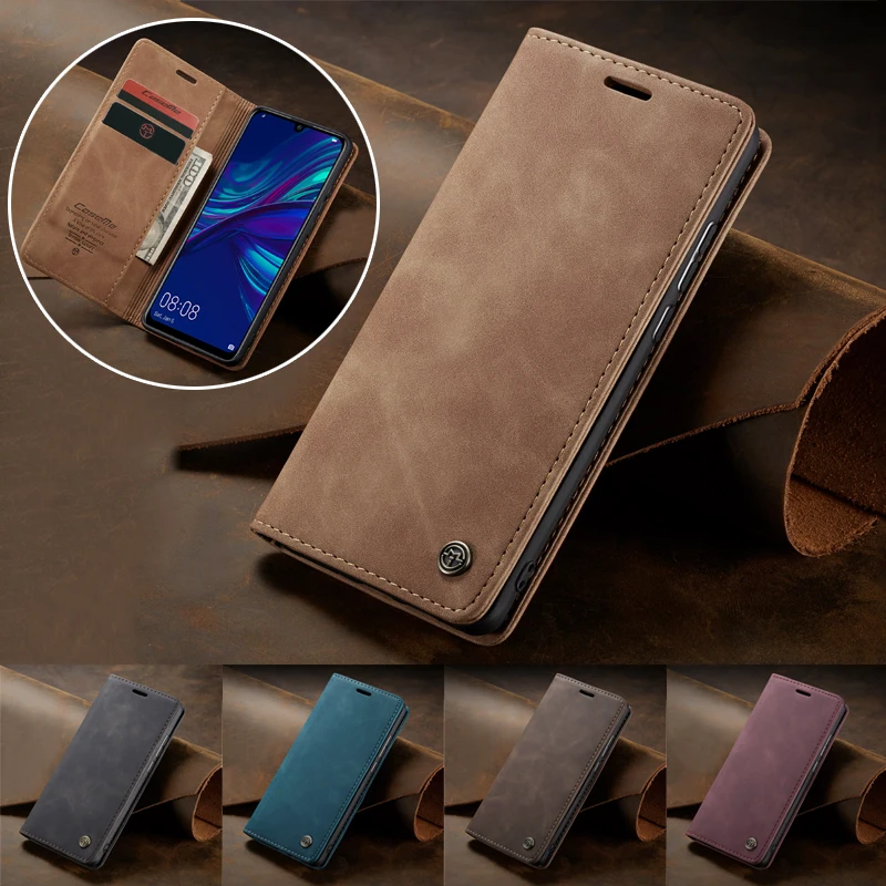 Кожаный чехол книжка CaseMe для Huawei P Smart 2021 Honor 10 9 Lite бумажник P40 P30 P20 Mate 30 Pro